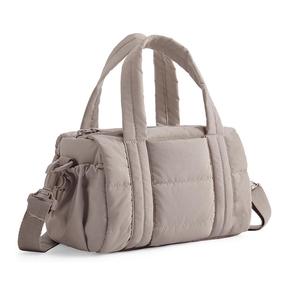 Bolso tipo duffel acolchado de nailon para mujer con correa ajustable para entrenamiento, yoga y desplazamientos diarios