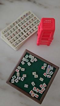 Product Review of Miniature Vintage Mahjong Set with Table and chair from s**n 🇸** 0