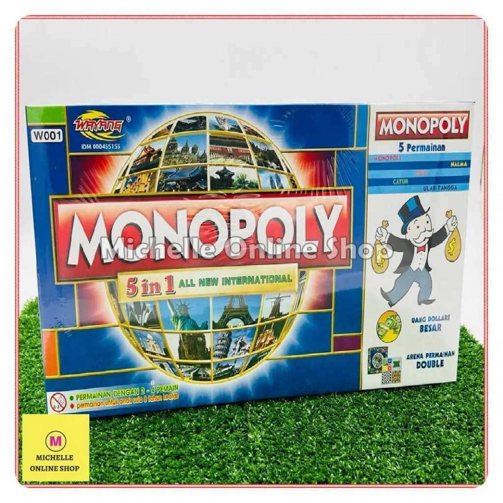 Monopoli 5in1 Mainan Game International