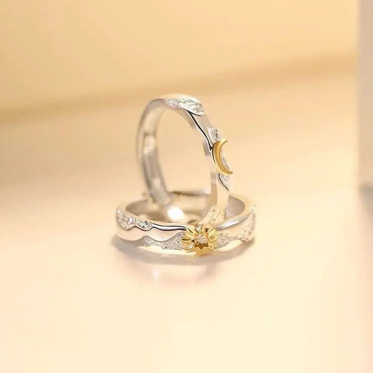 Cincin couple Titanium campuran -wuji cincin couple sepasang cincin pasangan/Bisa Disesuaikan 7