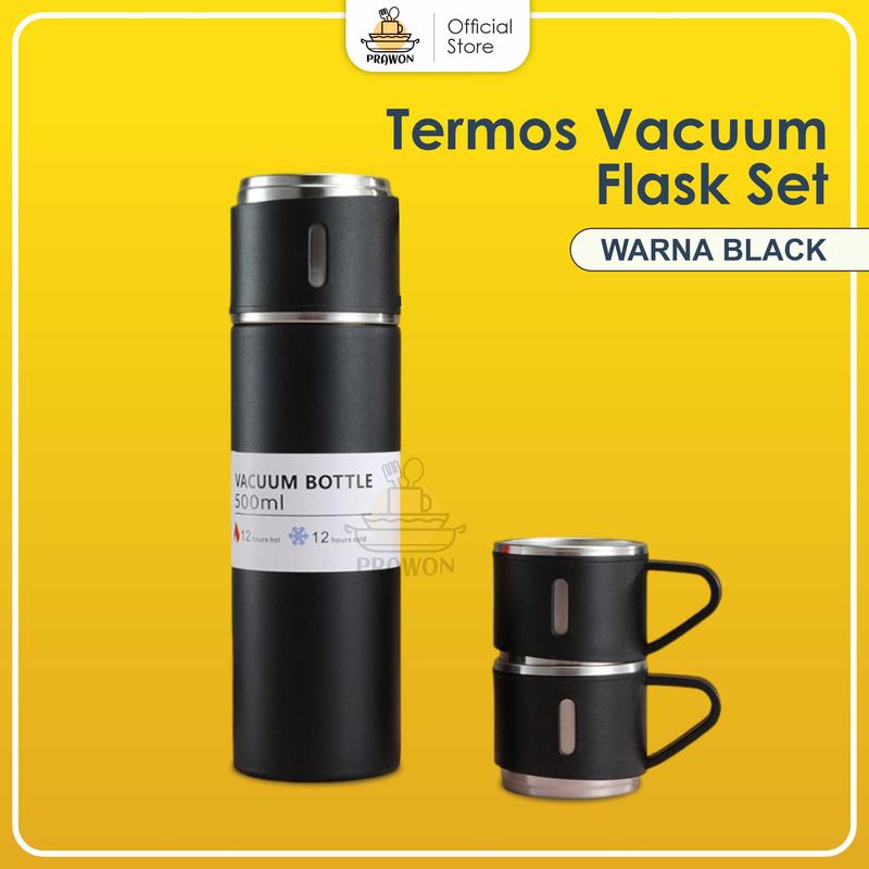Termos Vacuum Flask / Botol Minum Cangkir Set 500 ml 5