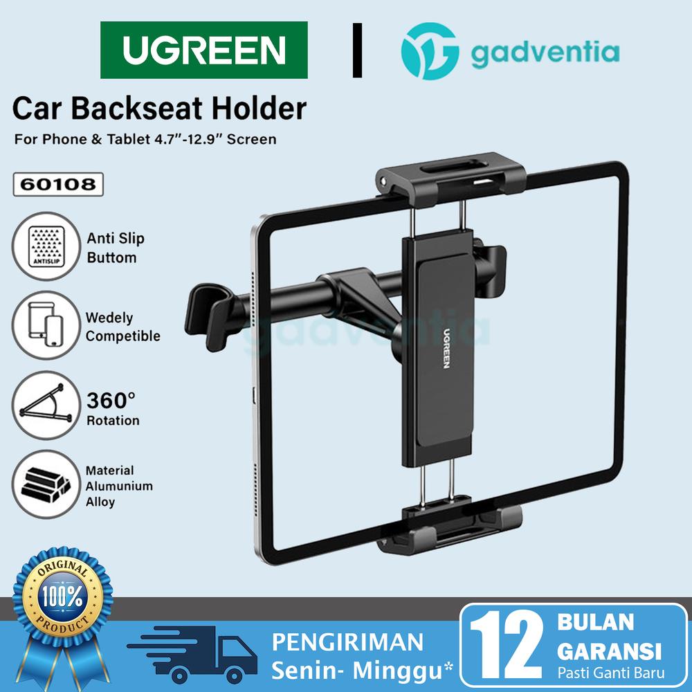 UGREEN Car Backseat Headrest Mount HP Phone Tablet Tab Ipad 4.7-12.9 inch Dudukan Penjepit Holder Mobil 60108