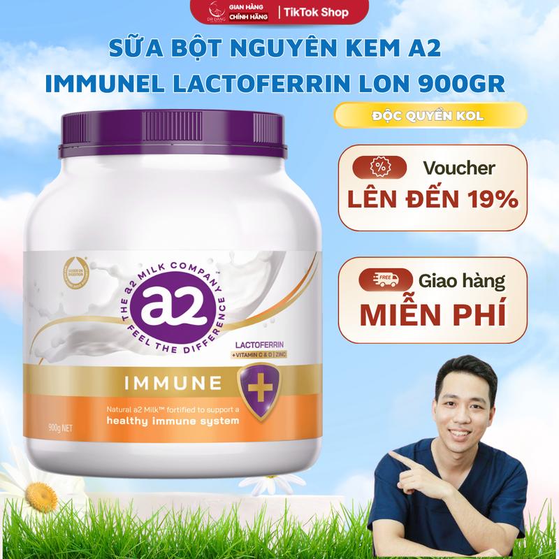 Creator x Brand Sữa Bột Nguyên Kem A2 Immunel Lactoferrin 900GR Úc - Bổ Sung Lactoferrin Tăng Đề Kháng Cho Bé Từ 1 Tuổi Và Người Lớn