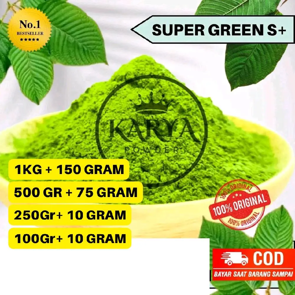 bubuk teh hijau karya powder black tea matcha borneo teh