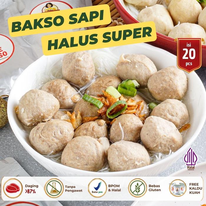 Gambar Bakso Warisan Ibu Bakso Sapi Halus Super isi 20 pcs dari Bakso Warisan Ibu JKT Kota Administrasi Jakarta Barat Tokopedia
