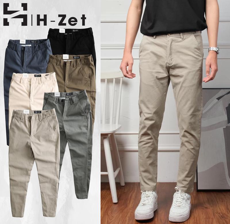 Quần kaki nam lưng thun ẩn chuẩn form slimfit  H-ZET, chất vải kaki co giãn, đanh mịn LTA