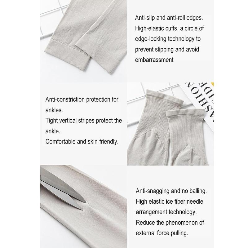 Product Introduction of 1 Pair Ice Silk Fabric Breathable UV Protection Leg Covers Breathable UV Resistant Ice Silk Leg Protectors Outdoor Sports Cycling Running 37