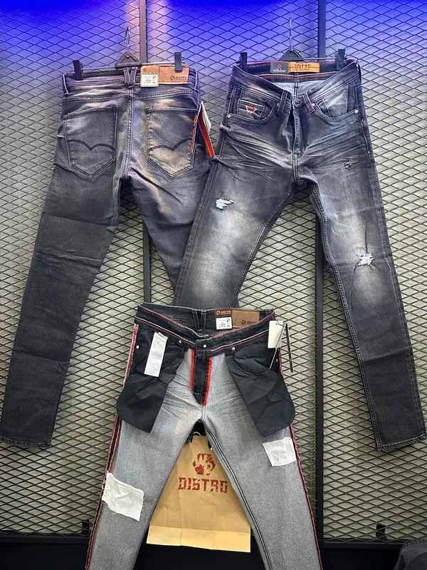 Celana Panjang Jeans Pria Sobek Premium - WR DISTRO 2