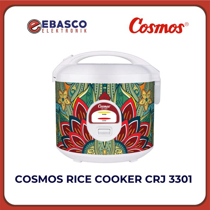Gambar COSMOS Rice Cooker CRJ 3301 Kapasitas 1,8 Liter Panci Anti Lengket Bergaransi Resmi dari Ebasco Elektronik Kab. Bandung Barat Tokopedia