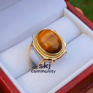 CINCIN BATU TIGER EYE MEWAH RING TANAM TITANIUM