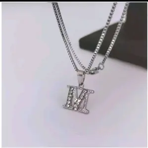 KALUNG HURUF TITANIUM PRIA / WANITA //KALUNG LIONTIN HURUF ANTI KARAT // ANTI LUNTUR