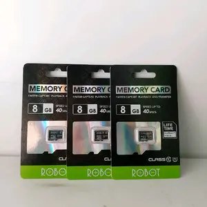 ROBOT 8GB TF CARD/MMC/MEMORY With Package Black