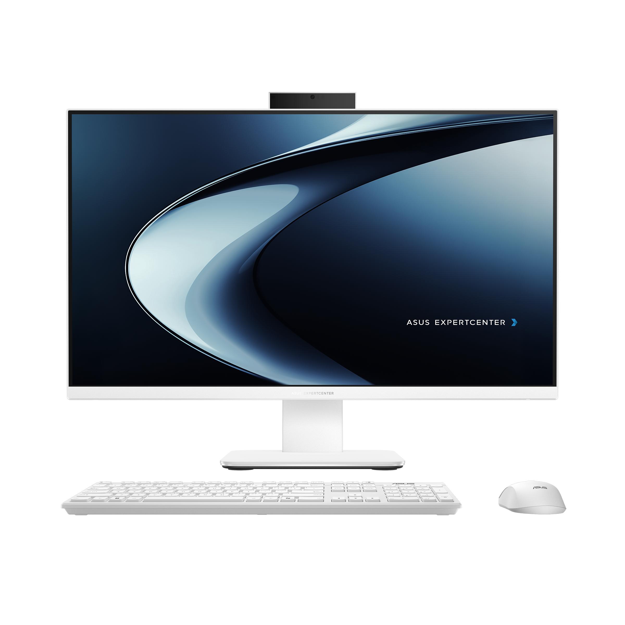ASUS ExpertCenter PM640 [PM640KAK-W5150WS] 23.8"/AMD AI R5-330/DDR5 16G/512G PCIe SSD G4/Win 11 Home + OHS'24 (1Y M365)/2YOSS (1Y ADP)/White (5MP IR/TPM/WiFi 7/1Y Mcafee/Wireless KB&MS/HDMI-in)