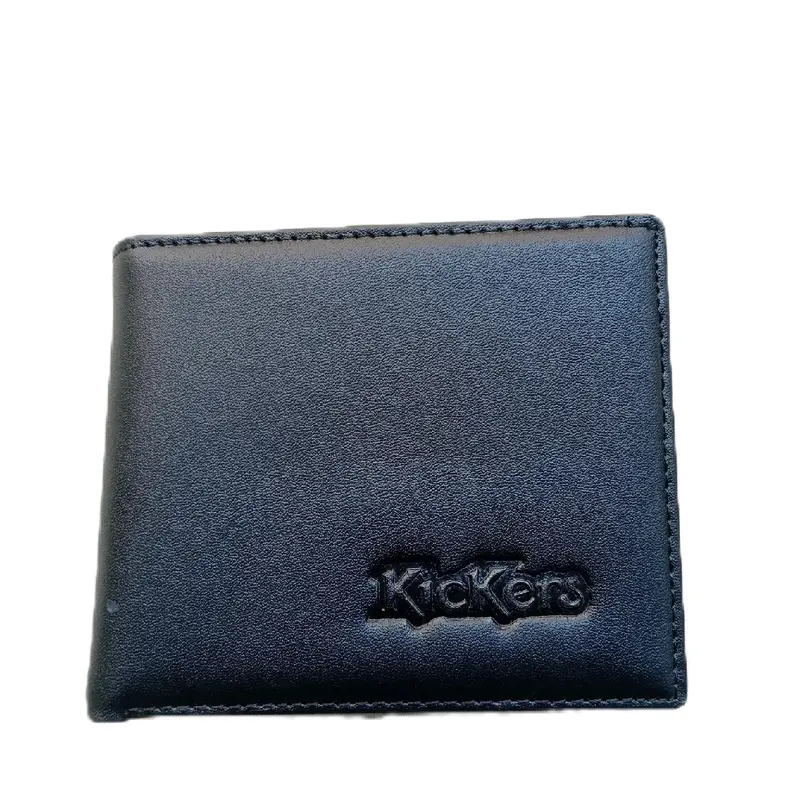 Dompet Pria Kulit Sapi Kickers Simpel Elegan 6+2 Slot Kartu Resleting - Barang Baru Uang Koin Masuk 2