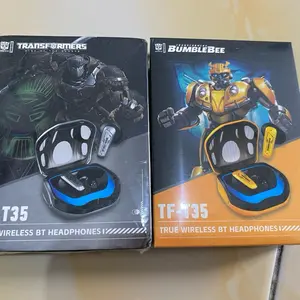 ￼Monster x Transformers T35 Earphone TWS Bluetooth LED V5.4 Gaming Mode HiFI Audio Low Buffering