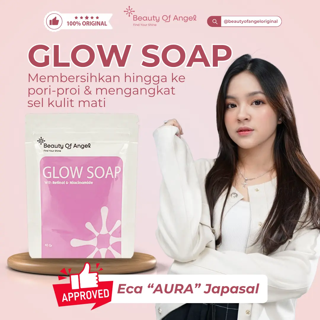 [COD] Beauty Of Angel Sabun Glow Soap With DNA Salmon Retinol Niacinamide Sabun Pencerah Wajah Melembabkan Membersihkan Mencerahkan Kulit BPOM