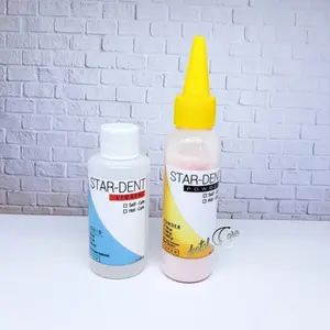 lem gigi palsu yg patah ( 100 ML ) bahan pembuat gusi gigi palsu 1 paket selfcuring otomatis