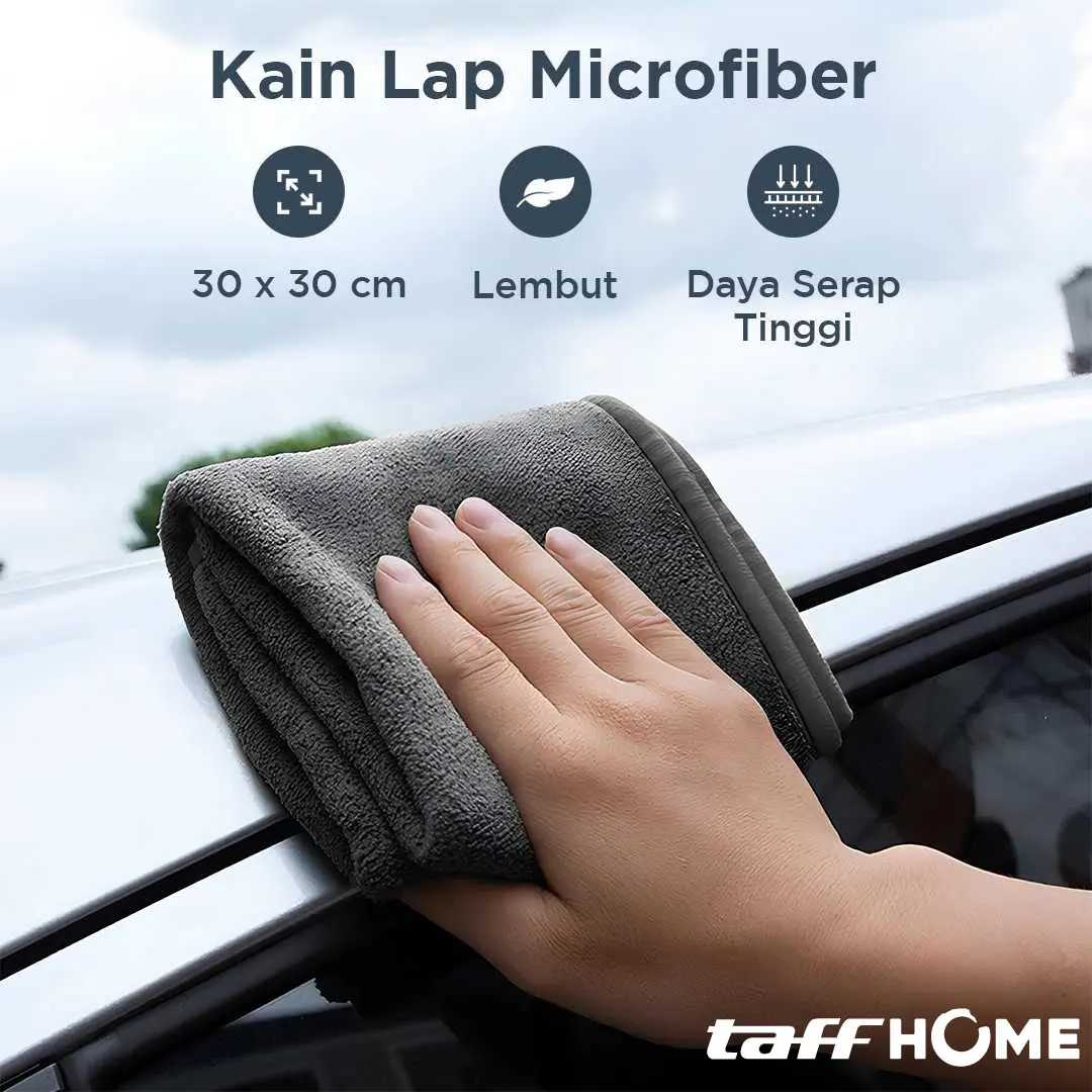 Lexvondra TaffHOME Kain Lap Microfiber Mobil Cleaning Towel Soft High Absorption - H-30