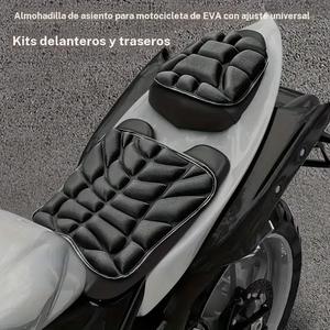 Cojín de asiento universal de EVA para motocicleta, kits para asiento delantero y trasero, absorción de impactos, resistencia al desgaste a altas temperaturas, diseño antideslizante para mayor comodidad