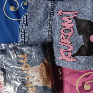 Jaket Gambar Labubu Pink Banyak Jeans Anak Fashion