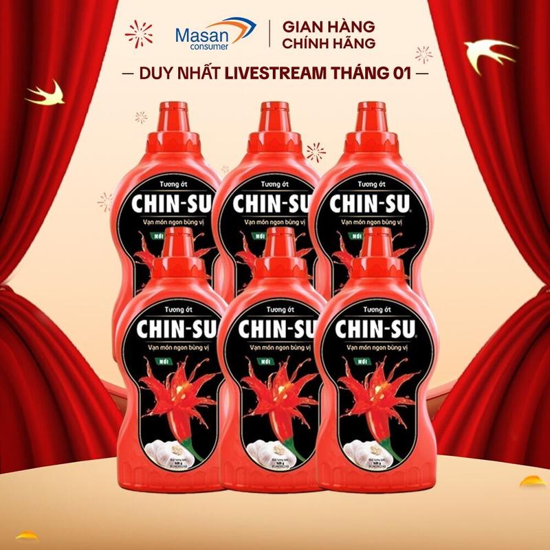 Combo 6 Tương ớt CHIN-SU 500g