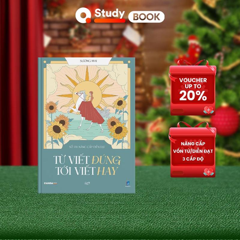 Sách Sổ Tay Nâng cấp Diễn Đạt Từ Viết Đúng Tới Viết Hay sách văn cho học sinh THCS THPT QANDA Study Book