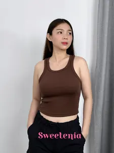 Sweetenia - Livia Racer Tanktop Wanita Premium Rib Knit Lembut Adem Melar