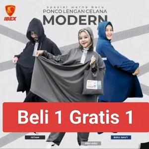 Jas Hujan Ibex Poncho Lengan Celana Beli 1 gratis 1