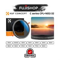 Gambar K&F Concept Filter Variable Fader ND2-ND32 Plus CPL Circular Polarizing 2 in 1 VND+CPL Filter - 37mm dari FUJISHOPid Kota Administrasi Jakarta Pusat 2 Tokopedia