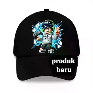 Roblox Topi Anak 3-10 Tahun Desain Karakter Gaming Fashionable & Menarik untuk Tampil Stylish Perempuan Laki-laki Nyaman untuk Aktivitas Harian