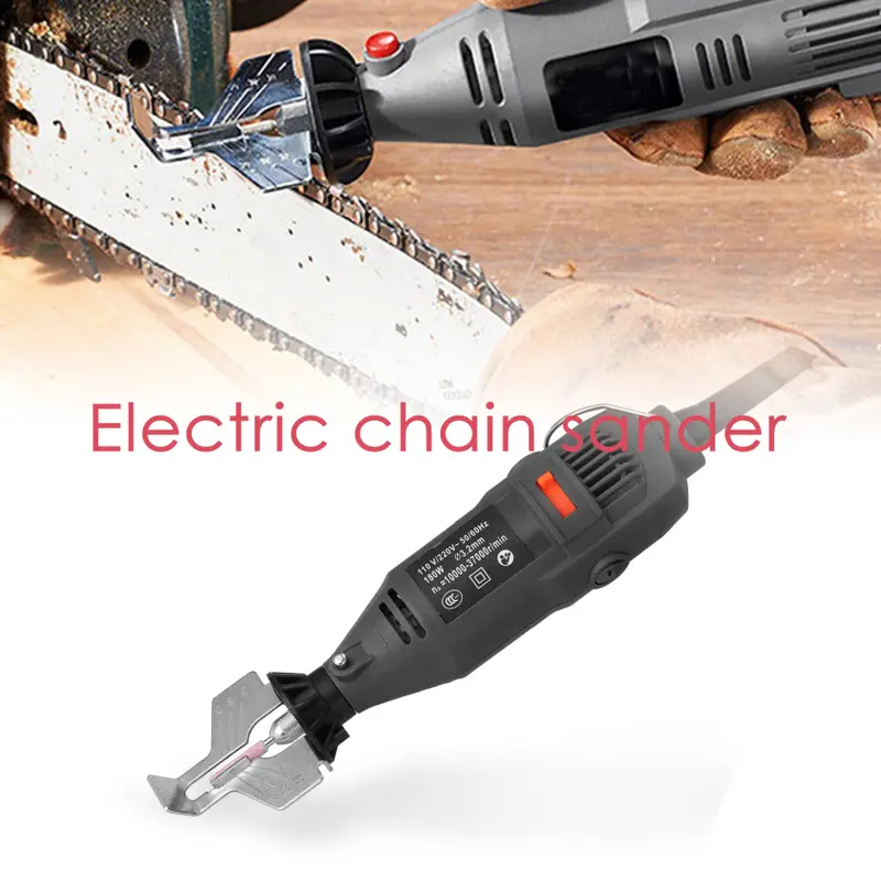 Máy Cưa Xích Điện Cầm Tay Mini, Bộ Dụng Cụ Mài Xích, Máy Mài Xích 7