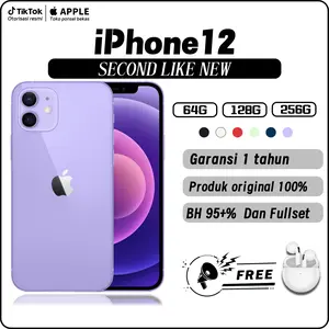 [Bekas] [Resmi Diotorisasi oleh Apple]iPhone 12  64G/128GB/256GB BH95+ 100% garansi satu tahun