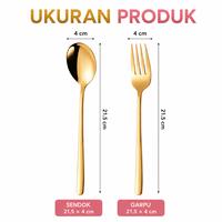 Gambar 5Pcs Sendok Garpu Korea Stainless Steel Premium Anti Karat & Serbaguna - Garpu Silver (5PCS) dari YILIN OFFICE STORE Kab. Tangerang 2 Tokopedia