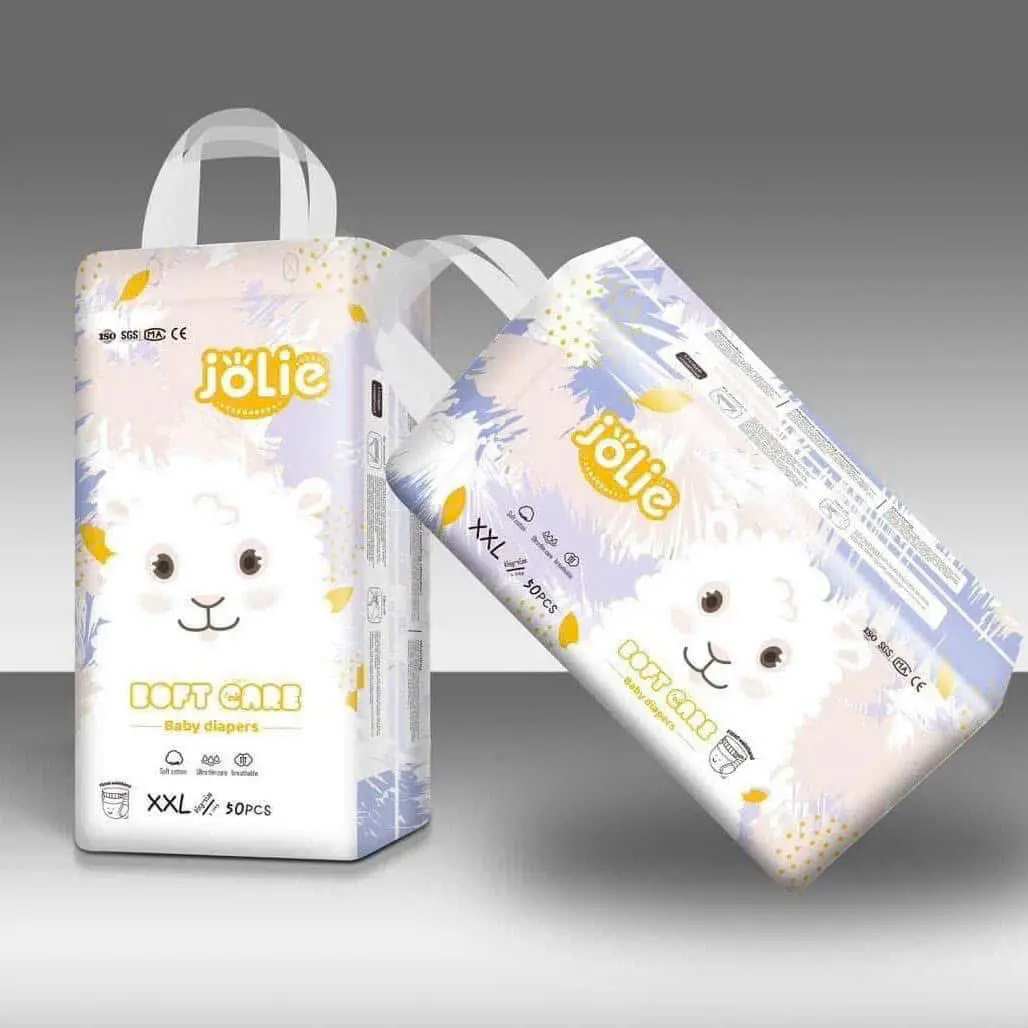 Combo 2 bịch ,100 chiếc bỉm quần , bỉm dán Jolie , fom suông  , thấm từ 500-700ml, mềm êm , màn thấm 5D , suất anh