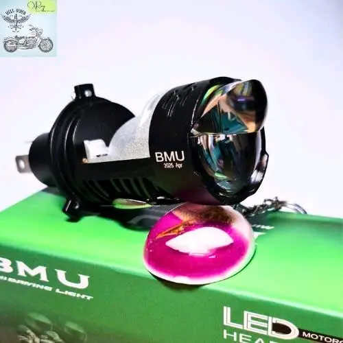 Đèn Pha led V50 PRO bi cầu mini công suất 50W - Kính tím, nhiệt màu 5200k, đường cắt COS thẳng, có trợ pha mắt ếch mạnh. 6