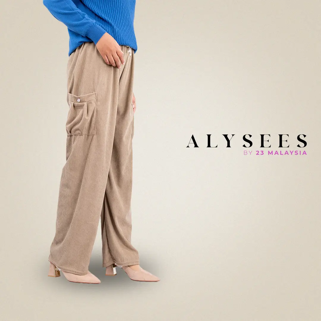 ALYSEES ARIANA CORDUROY BUTTON POCKET PANTS