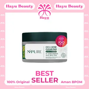 NPURE Gentle Exfoliation Pad / Acne Clear Pad Cica / Kapas Eksfoliasi Kulit Jerawat / Acne Exfoliating Pad