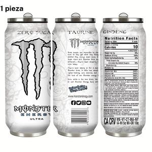 1 pieza, vaso Monster Energy de acero inoxidable de 17/20 oz, taza reutilizable con aislamiento al vacío de doble capa, termo aislado, capacidad de 20 oz, incluye pajita, ideal para acampar al aire libre