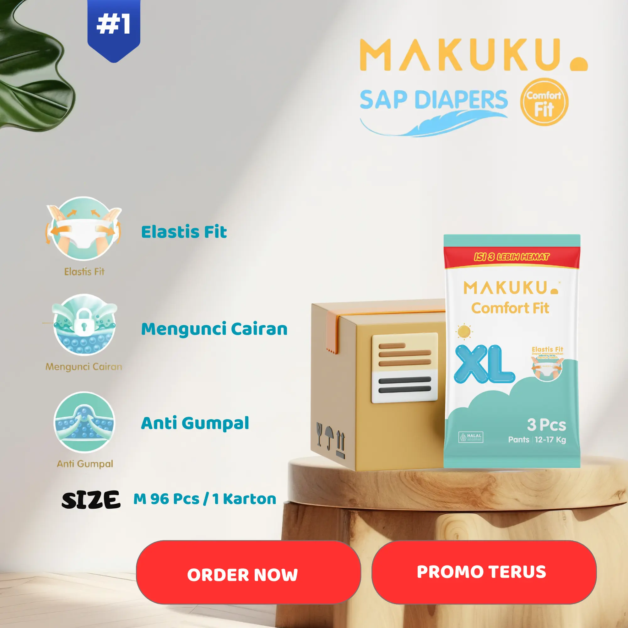 XL 1 KARTON ISI 96 PCS  Pants / Celana