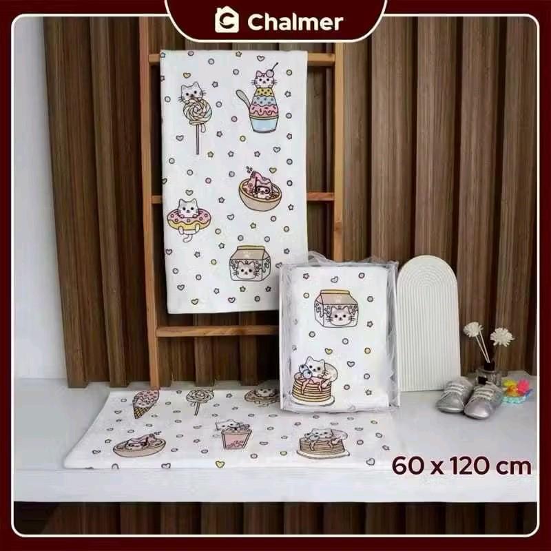 Best seller Handuk Bayi Chalmer Ukuran 60 x 120 cm Handuk Bayi Lembut Print Anak Karakter A 6
