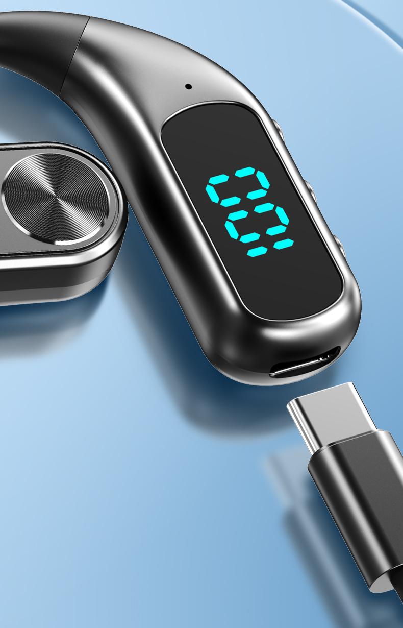 K1 Single Wireless Earphones Air Conduction OWS Headphone HiFi Ear-Hook Music Sports Noise Cancelling Headset Untuk Semua Smartphone K1 Single Wireless Earphones Air Conduction OWS Headphone HiFi Ear-Hook Music Sports Noise Cancelling Headset Untuk Semua Smartphone