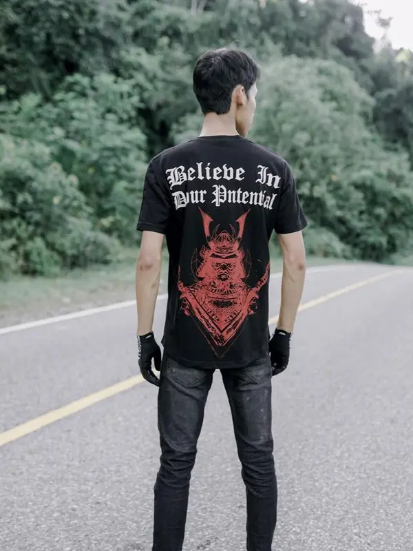 C4.COMANDO | T Shirt Pria | Kaos "BELIEVE IN YOUR POTENSIAL" katun Oval Combed Distro Nyaman Sablon 3