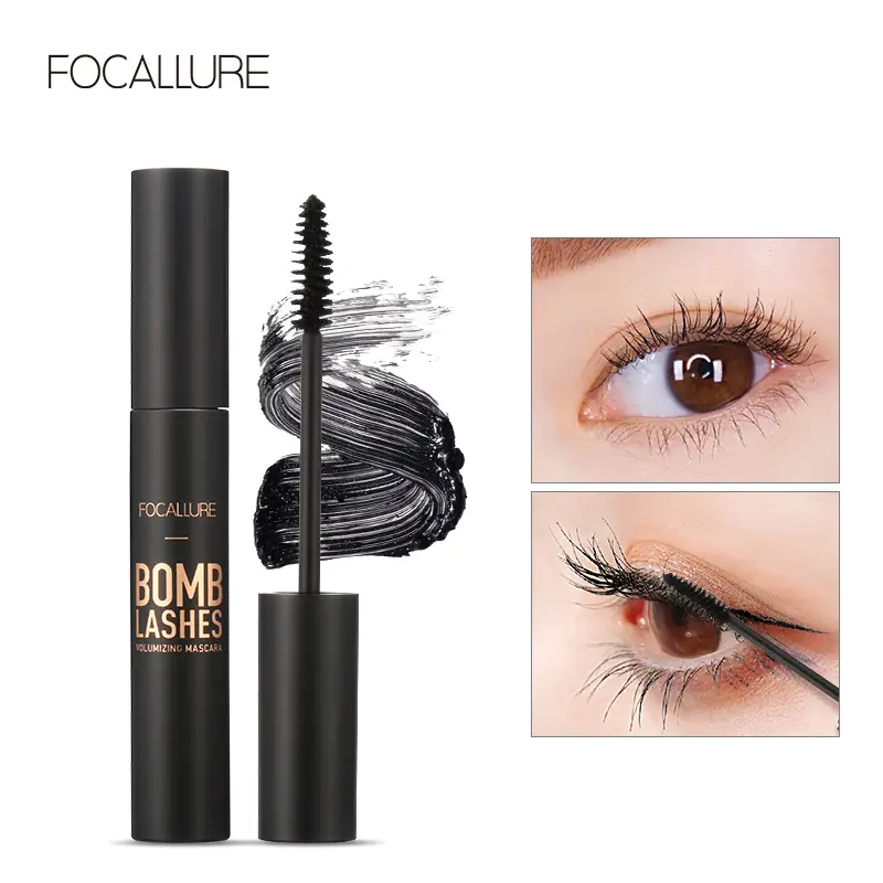 FOCALLURE Bomb Lashes Eye Mascara-Kosmetik Mata Black Mascara Kosmetik Maskara Waterproof 1