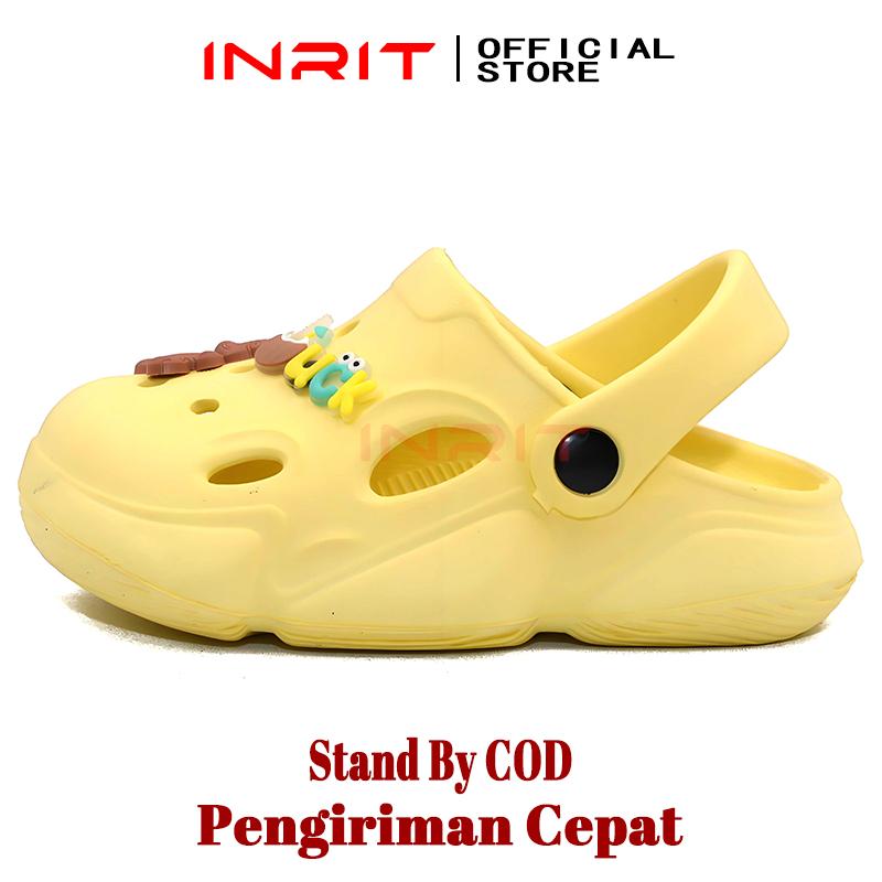 Product Introduction of INRIT 2025 New Sandal Anak Perempuan Baby Girl Model Corak Loreng Tali Belakang Berkarakter EU:21-26 21