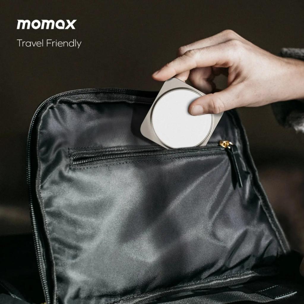 Momax Magsafe Wireless Charger Stand 3 in 1 Q.Port Qi2 1-Charge - Titanium UD36L