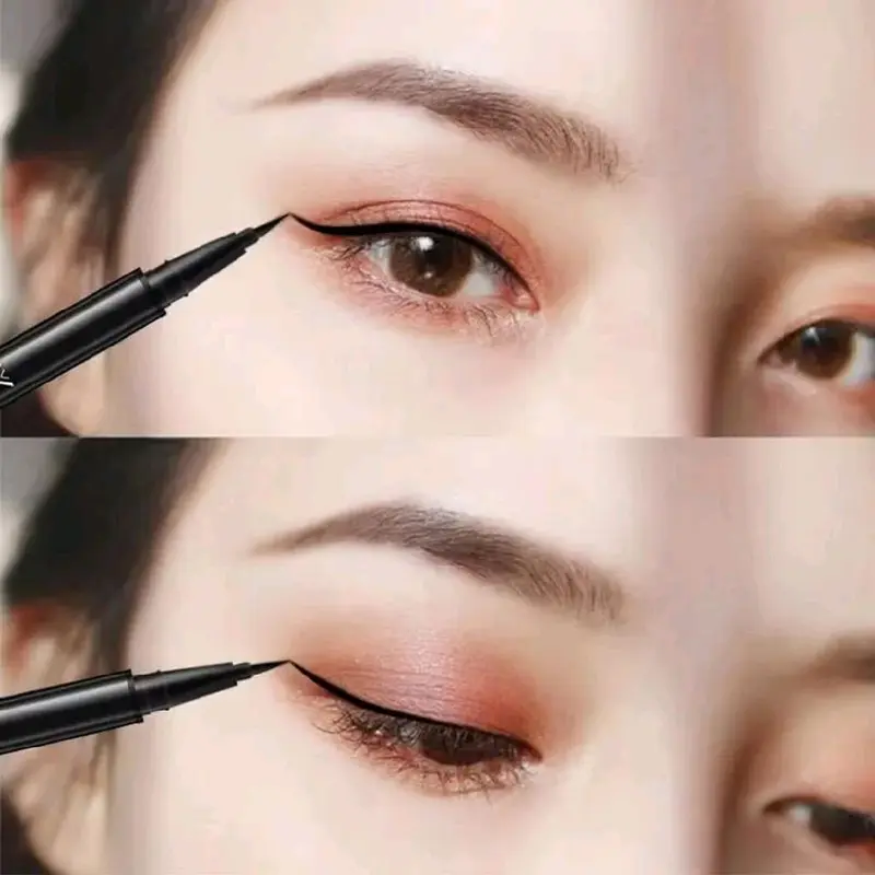 D&M Eyeliner Waterproof Eyeliner Pen Tahan Lama Hitam & Brown Lasting 4