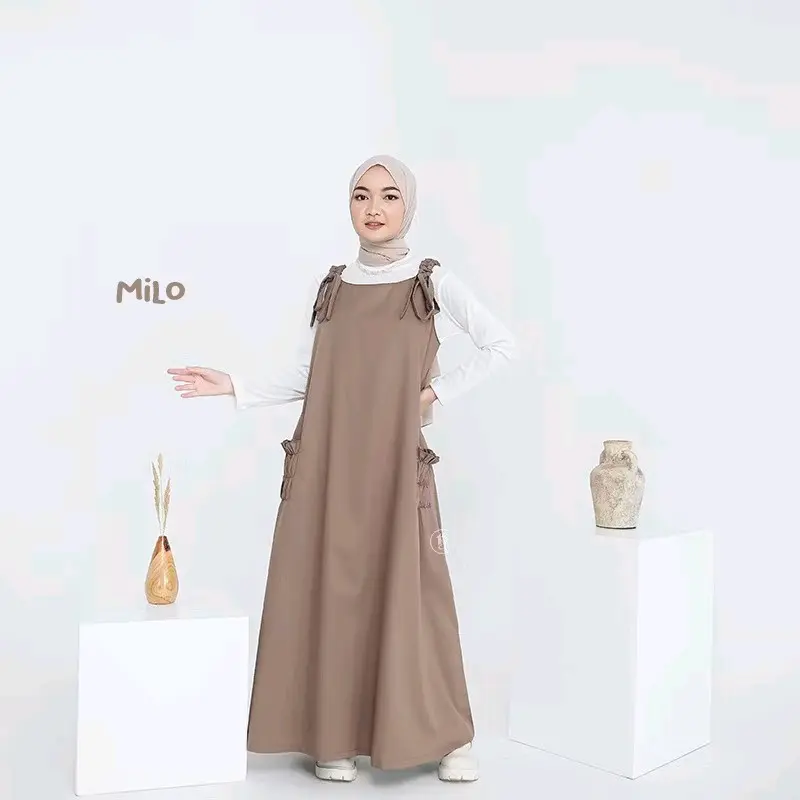 NisOutfit>> overall Keiko+untuk ootd harianmu+overall koren style+terdapat Pita dibagian talinya Wanita Katun Casual 6