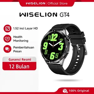 WISELION Smartwatch GT4 - Three rings of health - BT call - BT Music - Flight mode - Siri - Sport Sleep Monitoring