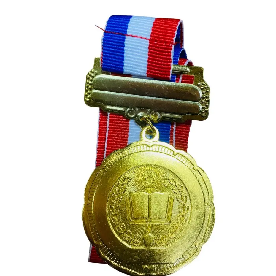 Medal Awards : Book & Torch Medal GOLD 5 CMS with P.V.C Box AVAILABLE GOLD SILVER BRONZE( PER PIECE)