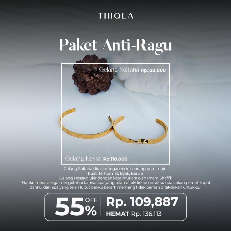 TEBUS MURAH: Gelang Sultana + Gelang Hessa Rose Gold - INFO Penting: Tanpa Pouch & Lap Pembersih Thiqla 0